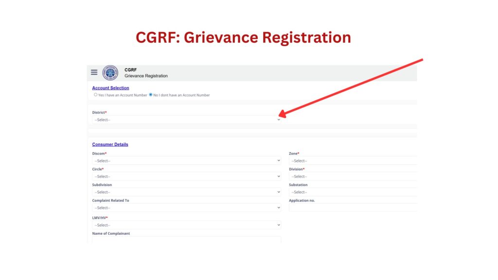 CGRF Grievance Registration