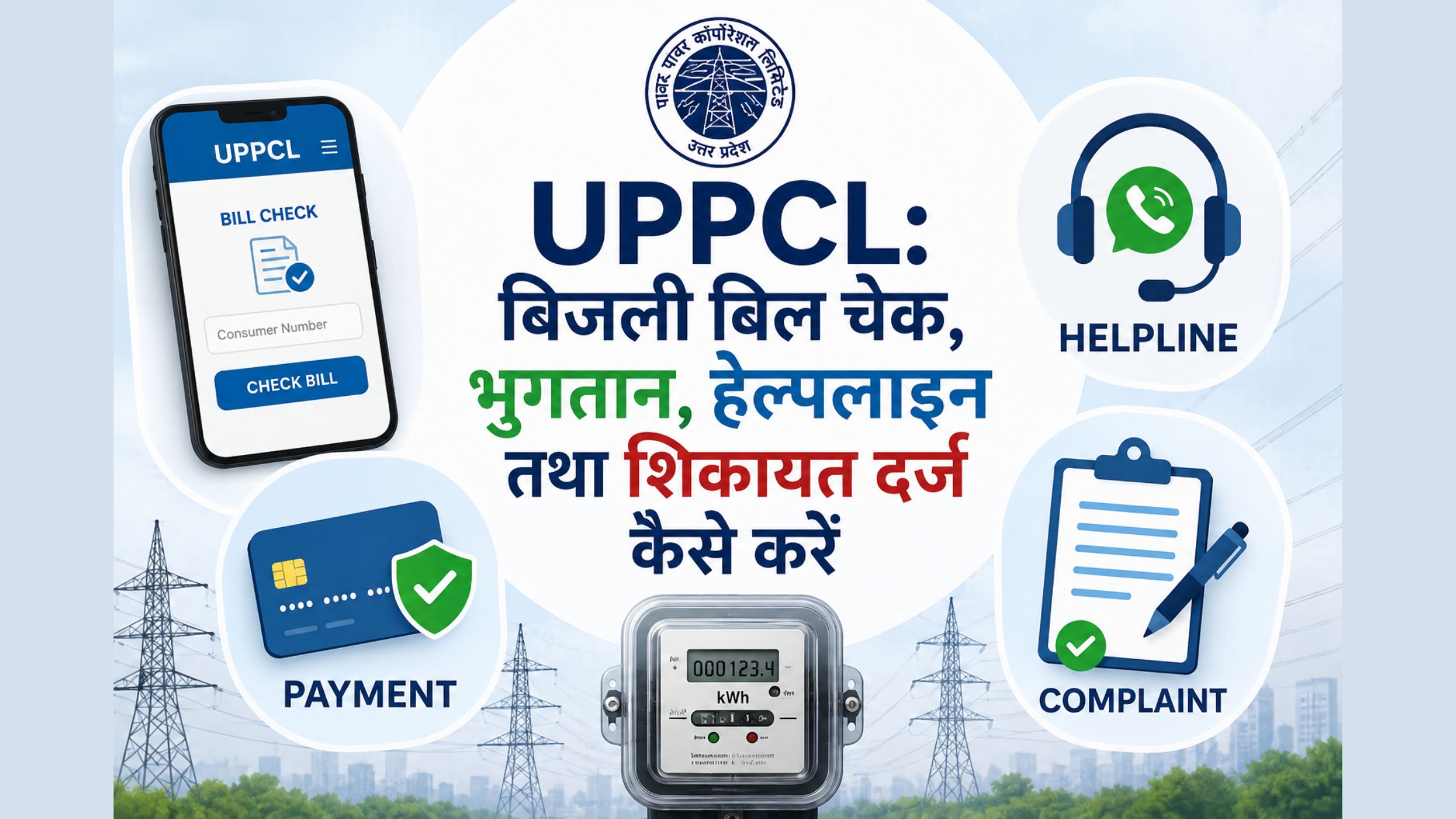 उत्तर प्रदेश पावर कारपोरेशन लिमिटेड (UPPCL) बिजली बिल चेक,भुगतान और शिकायत